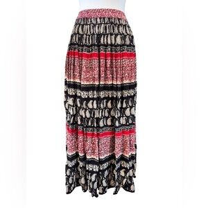 Notations | Vintage Rayon Paisley Peasant Skirt (M)